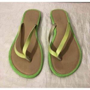 Leather Flip Flops Sandals Womens Sz 10